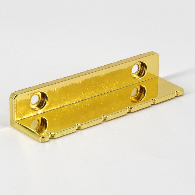 Domofa Metal Guitar Nut Slotted Nut for Lap Steel Guitar or Acoustic Guitar Replacement Parts (Gold) - Image 2